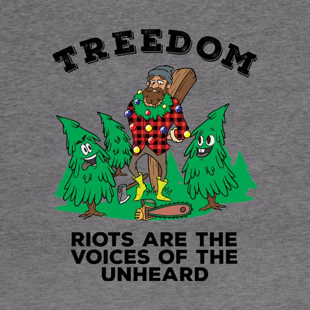 Revolution Christmas Tree Riots Revolt Rebellion Resist Gift by TellingTales